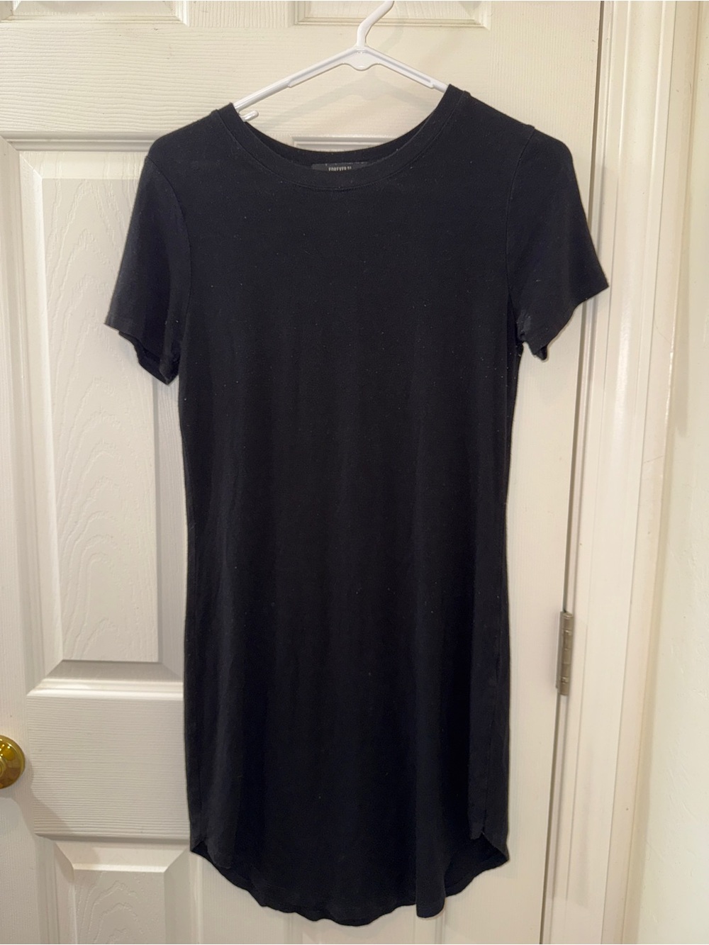 Women’s Black Short Sleeve Crewneck Dress